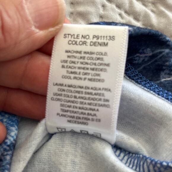 ZeroXposur Quick Dry Athletic Dress Medium Blue Palm Tropical Print Racerback - Picture 6 of 10